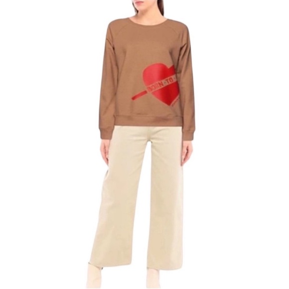 Scotch & Soda NWT casual pull over long sleeve graphic tan sweatshirt size large - Picture 1 of 10